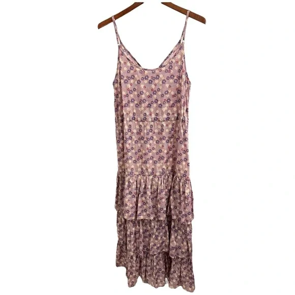 Floral Purple Maxi Dress - Picture 6 of 13